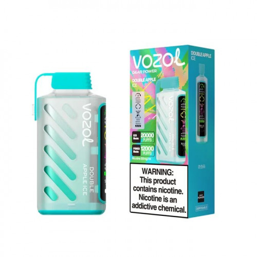 Электронный испаритель VOZOL GEAR POWER 20000 - Двойное Яблоко Лёд